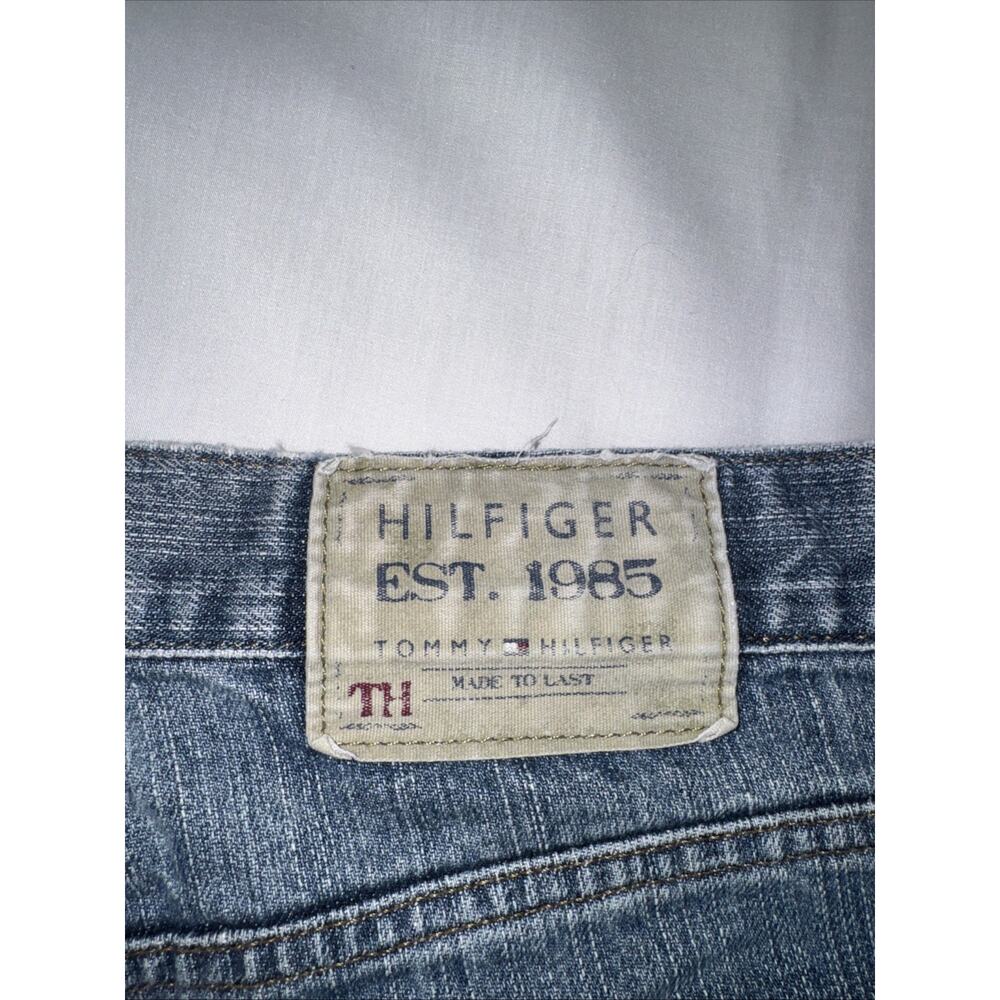 Tommy Hilfiger Men's Vintage Bootcut Jeans 34x30 Light Wash Blue Denim Pants - Picture 13 of 13